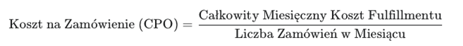 Koszt na zamówienie CPO wzór