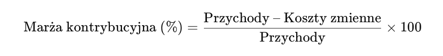 Marża kontrybucyjna - wzór