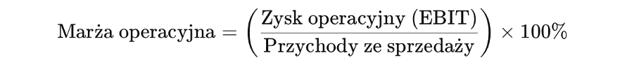 Marża operacyjna - wzór