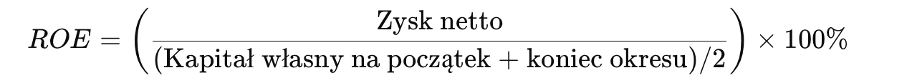 ROE - wzór
