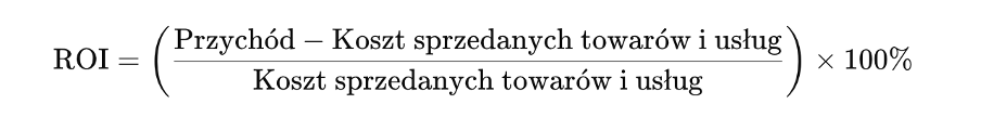 ROI wzór rozszerzony