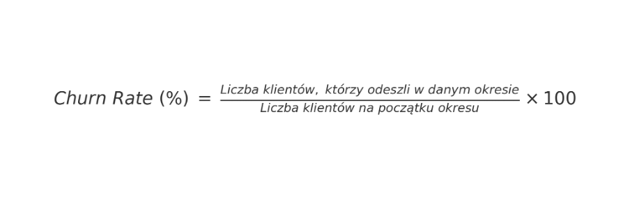 Churn Rate - wzór
