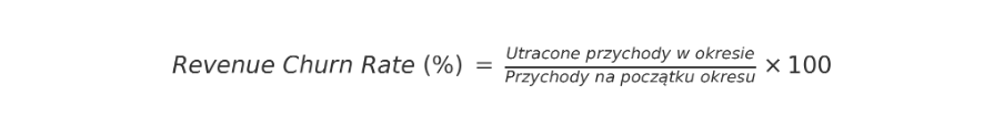 Revenue Churn Rate - wzór